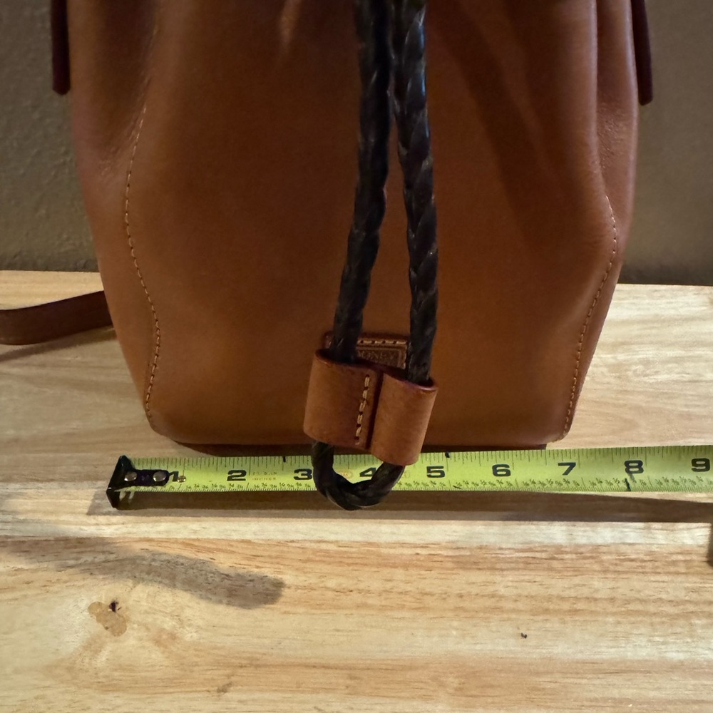 Dooney & Bourke Florentine Leather Mini Hattie Drawstring Crossbody Bag - Picture 8 of 13